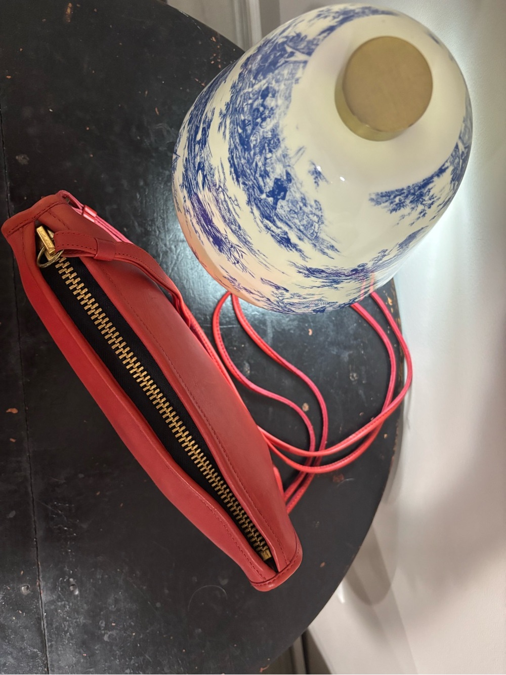 Vintage Coach Red Leather Basic Bag No 0194-958 Crossbody Clutch USA - Picture 5 of 11